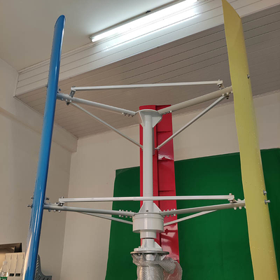بدء منخفض من عزم الدوران H عمودي توربينات الرياح 5KW توربينات الرياح المحور العمودي الصغيرة