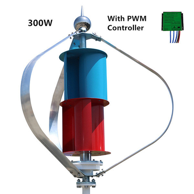 منخفضة الضوضاء التوربينات الريحية المحور العمودي الصغيرة 24V 600W شفرة سبائك الألومنيوم