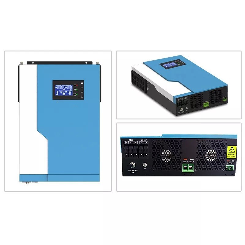 MPPT 100 Amp Hybrid Solar Inverter 5.5KW 24V 48V On Off Grid Hybrid ...