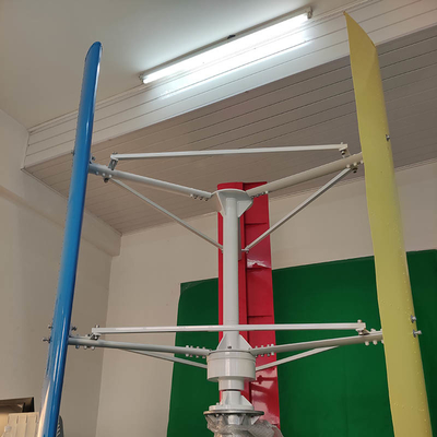 5KW التوربينات الريحية العمودية الصغيرة H بتصميم VAWT من سبائك الألومنيوم للنظام الهجين