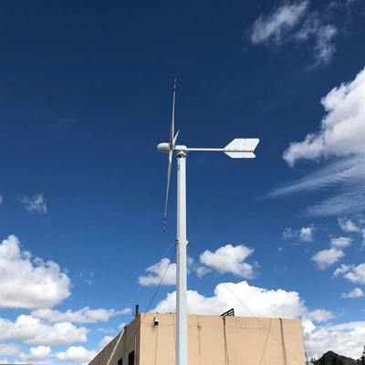 5000W توربينات الرياح الأفقية المحورية 1KW 48V 220V الأبيض مولدات الرياح الأفقية للاستخدام المنزلي