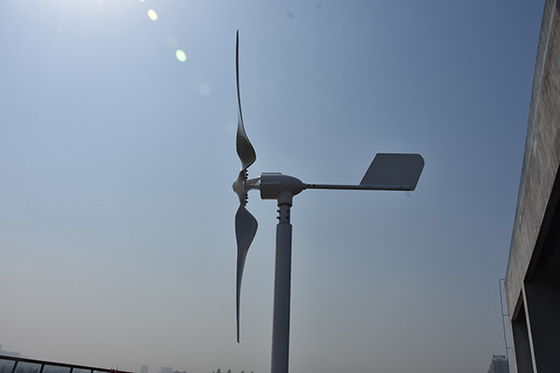 توربينات الرياح الصغيرة ذات المحور الأفقي 0.8kW 24V 48Volt 1000W محطة طاقة الرياح الأفقية